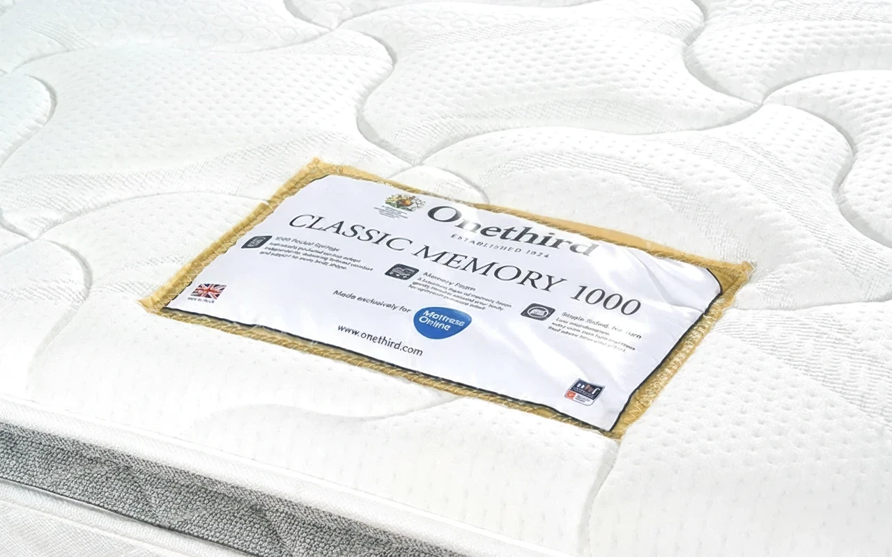 OneThird  Memory Pillow Top 1000 Pocket Mattress
