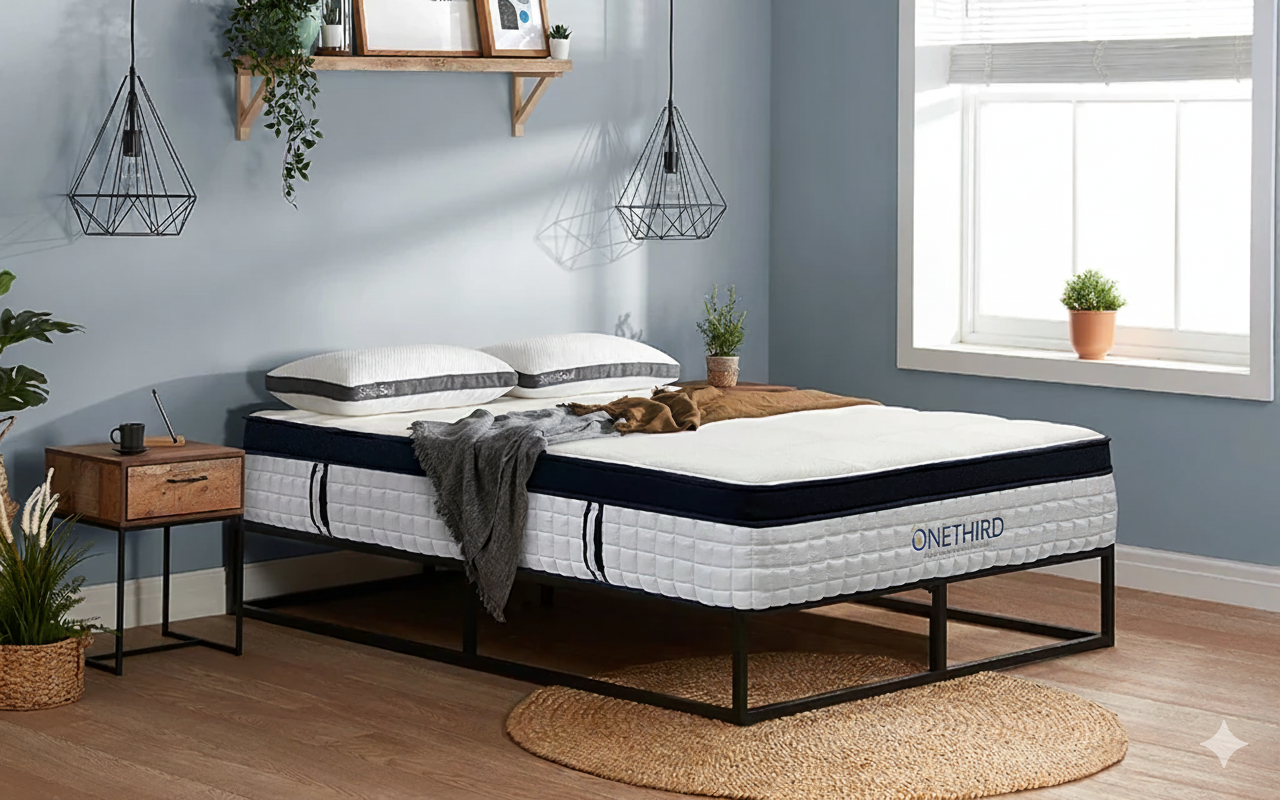 OneThird 2000 Pocket Pillow Top Mattress