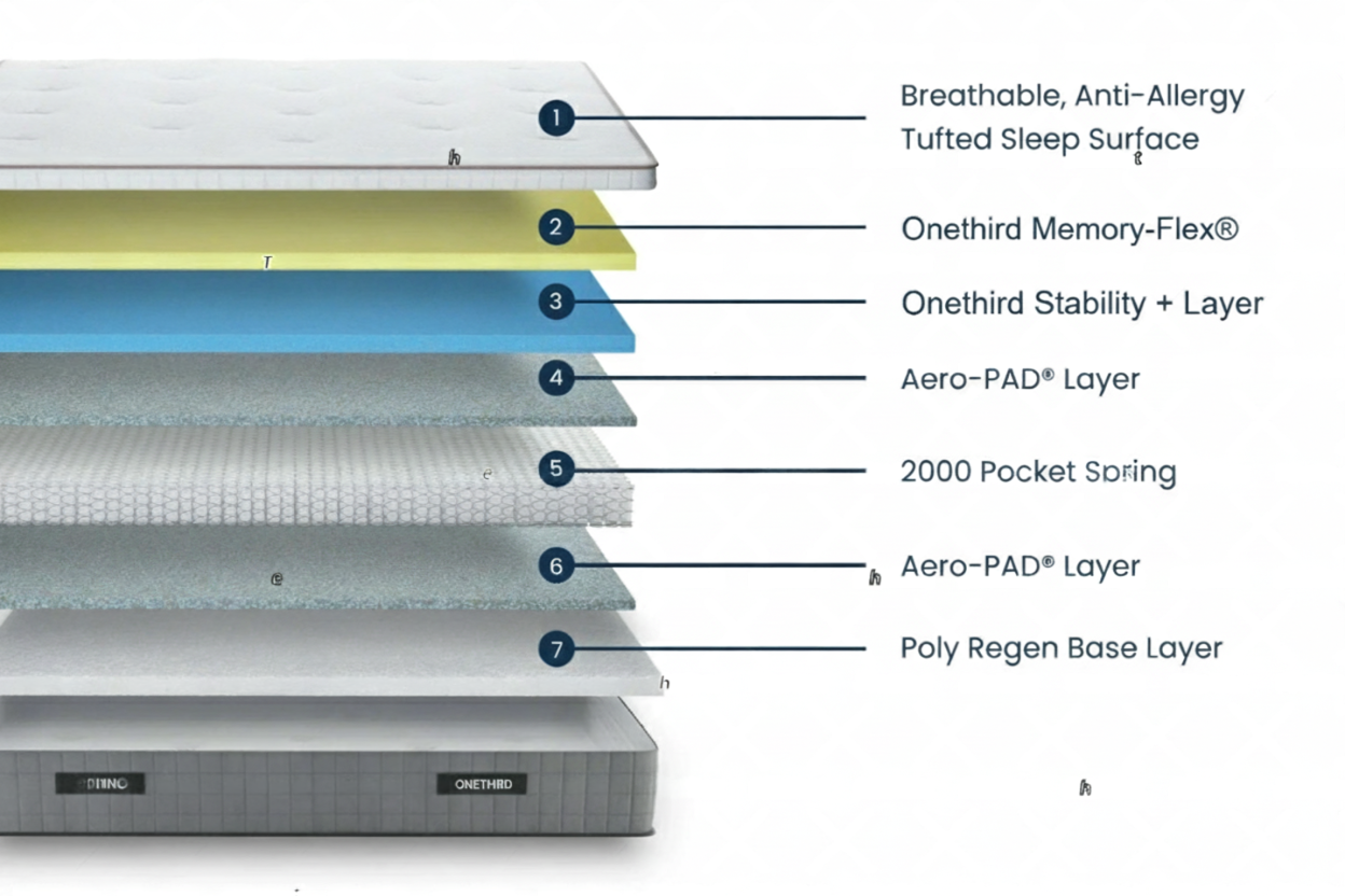 CoolFlux Memory Pocket 2000 Mattress